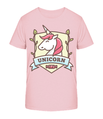 Unicorn Emblem - Camiseta orgánica para niños Stanley Stella 2.0 - Rosa - delante