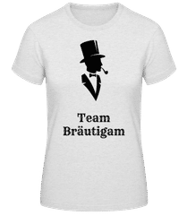 Gentlemen Team Bräutigam Schwarz · Frauen T-Shirt B&C