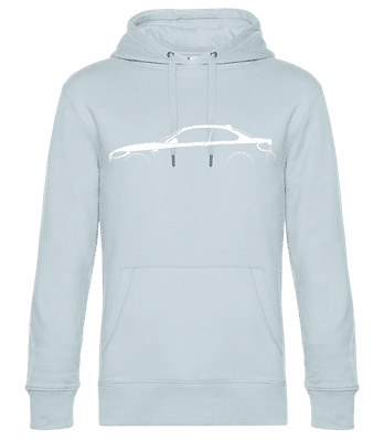 'BMW M2 Competition F87' Silhouette - Sweat à capuche premium Unisexe - Bleu clair - Devant