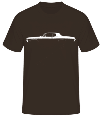 'Chevrolet Impala SS 1968' Silhouette - Pánske basic tričko - Hnedá - Predné