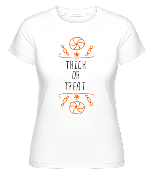 Aperçu: Trick Or Treat Candies -  T-shirt Shirtinator femme - Blanc - Devant