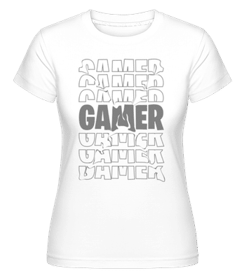 Gamer Design -  T-shirt Shirtinator femme - Blanc - Devant