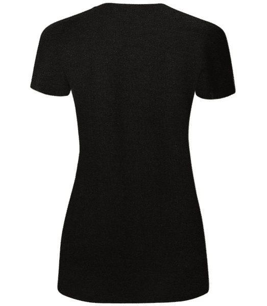 Vorschau: Merino Frauen T-Shirt - Schwarz - Hinten