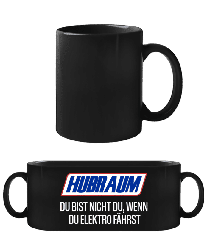 Vorschau: Hubraum - Schwarze Tasse - Schwarz - Vorne