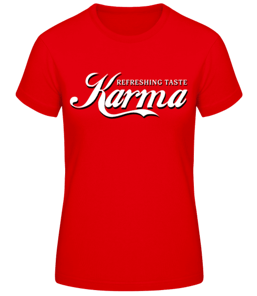 Preview: Karma - Women's Basic T-Shirt - Red - Front