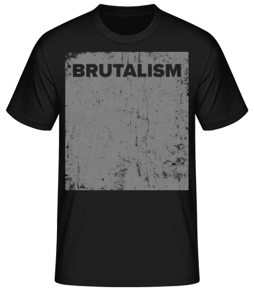 Vorschau: Brutalism - Männer T-Shirt B&C - Schwarz - Vorne
