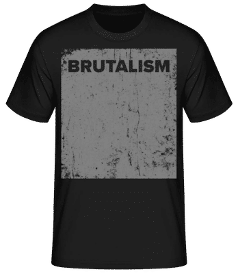 Brutalism - Männer T-Shirt B&C - Schwarz - Vorne