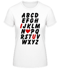 Love Alphabet · Women's Basic T-Shirt