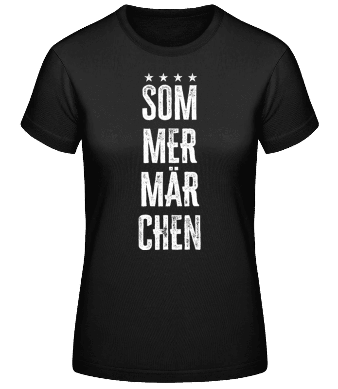 Vorschau: Sommermärchen - Frauen Basic T-Shirt - Schwarz - Vorne