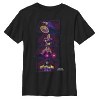 Marvel - Doctor Strange - Skupina Panel - Dětské Tričko - Černá - Napřed