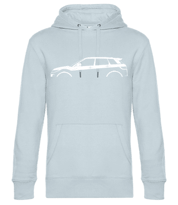 'Range Rover Evoque (2011)' Silhouette - Pánska štandardná mikina s kapucňou - Svetlo modrá - Predné