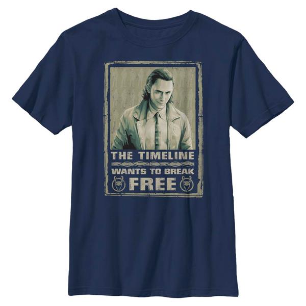 Aperçu: Marvel - Loki - Loki Break Free - Enfant T-shirt - Bleu marine - Devant