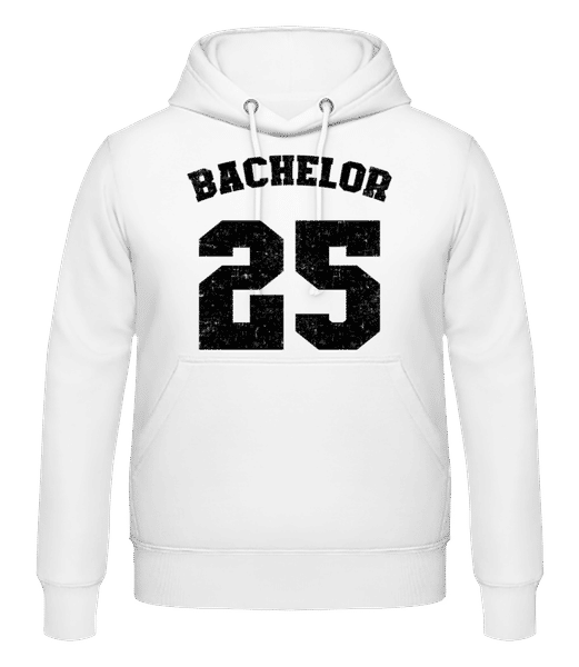 Aperçu: Bachelor 25 - Sweat à capuche Homme - Blanc - Devant