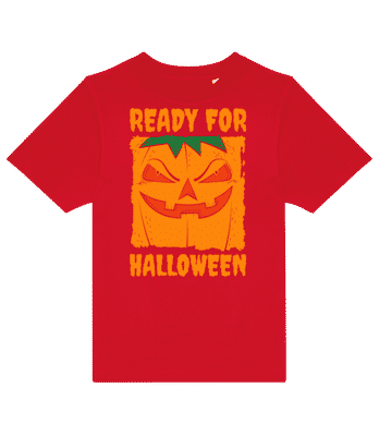 Ready For Halloween - Kinder T-Shirt B&C - Rot - Vorne