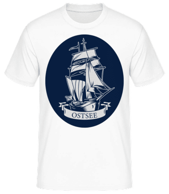 Ostsee - Männer Basic T-Shirt - Weiß - Vorne