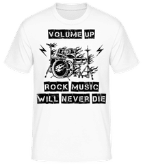 Rock Music Will Never Die · Männer Basic T-Shirt