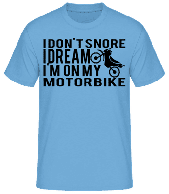 Dreaming Of My Motorbike - T-shirt standard Homme - Bleu clair - Devant