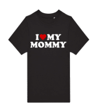 I Love My Mommy - Pánske tričko B&C - Čierna - Predné