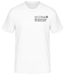 Waschanleitung Katzenhaare · Männer Basic T-Shirt