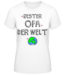 Bester Opa Der Welt Erde · Frauen T-Shirt B&C