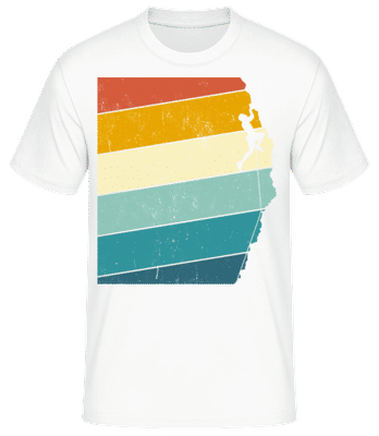 Grimpeur Rétro Homme - T-shirt standard Homme - Blanc - Devant
