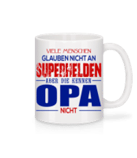 Superhelden Opa - Tasse - Weiß - Vorne