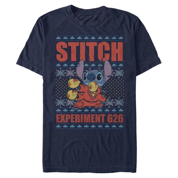 Aperçu: Disney Classics - Lilo & Stitch - Stitch Experiment 626 - Christmas - Homme T-shirt - Bleu marine - Devant