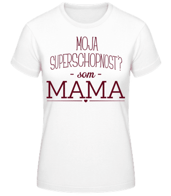 veľmoc Mama - Dámske basic tričko - Biela - Predné