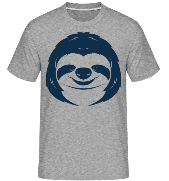 Aperçu: Visage Doux Indolence -  T-Shirt Shirtinator homme - Gris chiné - Devant