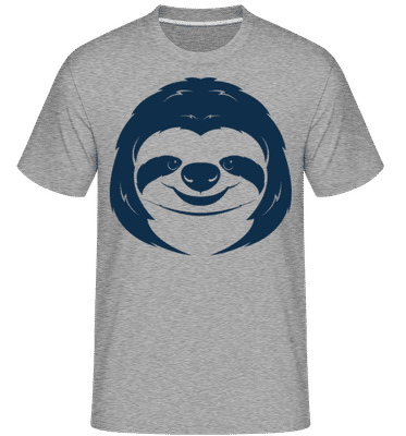Visage Doux Indolence -  T-Shirt Shirtinator homme - Gris chiné - Devant
