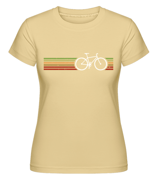 Preview: Retro Bicycle -  Shirtinator Women's T-Shirt - Yellow - Front