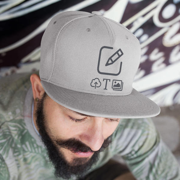 Aperçu: Casquette snapback - Gris