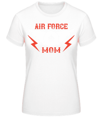Air Force Mom - Women's Basic T-Shirt - White - Front