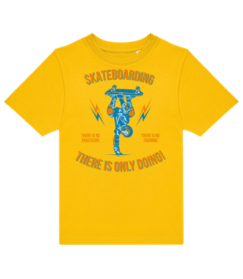 Skateboarding - Camiseta niño B&C - Amarillo - delante