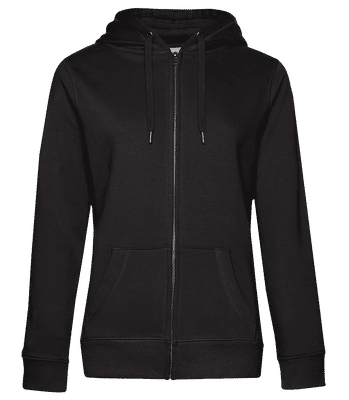Women's standard sweatjacket - Black - Front