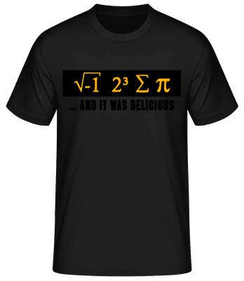 delicious Mathematics - Pánske basic tričko - Čierna - Predné