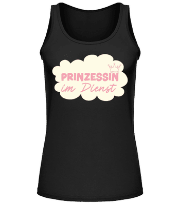 Prinzessin Im Dienst - Frauen Tank Top - Schwarz - Vorne