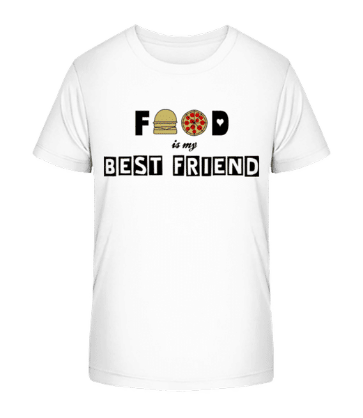 Aperçu: Food Is My Best Friend - T-shirt bio Enfant Stanley Stella 2.0 - Blanc - Devant