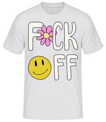 Fck Off - T-shirt standard Homme - Gris chiné - Devant