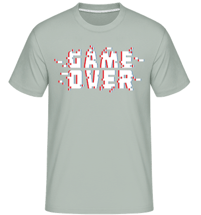 Game Over Pixel - T-Shirt Shirtinator homme - Menthe verte - Devant