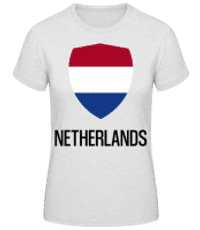 Netherlands - Dámské basic tričko - Melírově šedá - Napřed