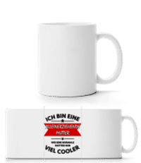 Alleinerziehende Mutter - Panoramatasse - Weiß - Vorne