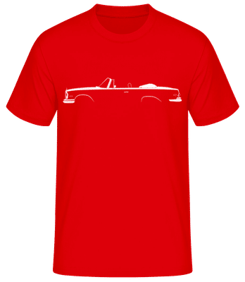 'Mercedes-Benz 280SE Cabrio' Silhouette - T-shirt standard Homme - Rouge - Devant