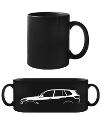 'BMW X5 M Competition' Silhouette · Schwarze Tasse