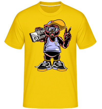 Cool Bear -  Shirtinator Men's T-Shirt - Golden yellow - Front