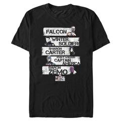 Marvel - 	The Falcon and the Winter Soldier - Gruppe Character Stack - Männer T-Shirt