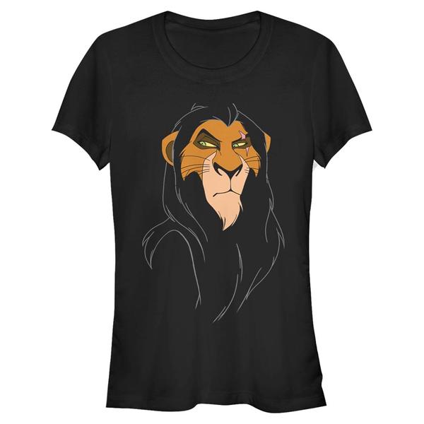Aperçu: Disney - Le Roi lion - Scar Big Face - Femme T-shirt - Noir - Devant