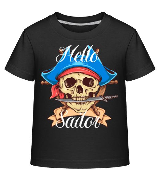 Aperçu: Hello Sailor - T-shirt shirtinator Enfant - Noir - Devant