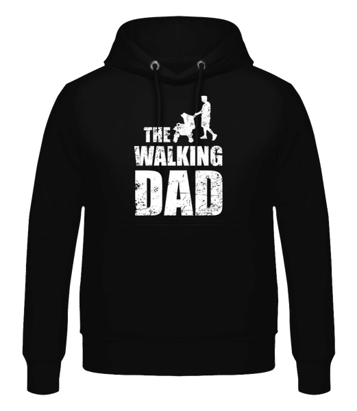 Vorschau: The Walking Dad - Männer Hoodie - Schwarz - Vorne