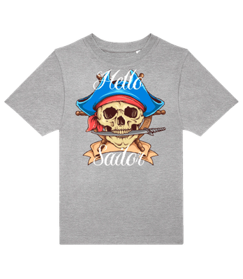 Hello Sailor - T-shirt enfants B&C - Gris chiné - Devant